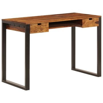 Vidaxl vidaXL Pisalna miza, 110x55x78 cm, masiven akacijev les in jeklo