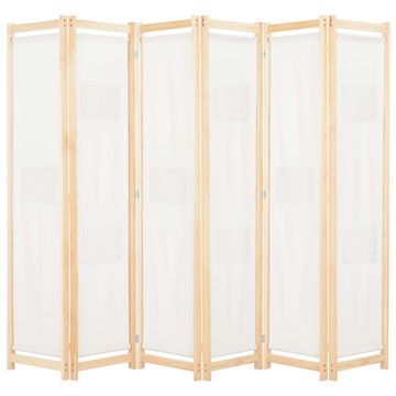 Vidaxl Paravan 6-delni 240x170x4 cm blago kremne barve