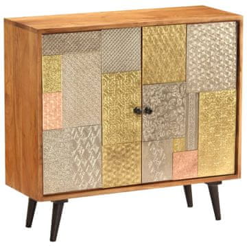 Vidaxl vidaXL Komoda iz masivnega akacijevega lesa 80x30x75 cm