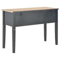Vidaxl Pisalna miza iz lesa 109,5x45x77,5 cm črna