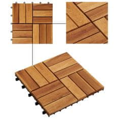Vidaxl Poščice iz akacije 30 x 30 cm set 20 kosov