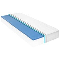 Vidaxl Vzmetnica 140x200 cm visco spominska pena 18 cm