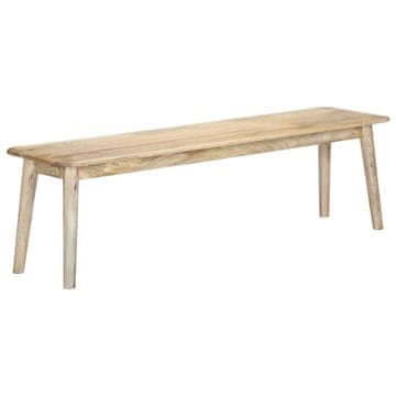 Vidaxl Klop 160 cm iz trdnega mangovega lesa