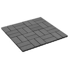 Vidaxl Talne plošče 22 kosov 30x30 cm 2 m2 WPC sive