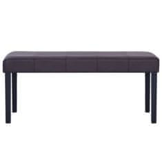 Vidaxl Klop 106 cm rjavo umetno usnje