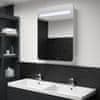 LED kopalniška omarica z ogledalom 60x11x80 cm