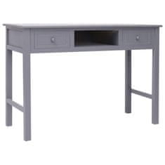 Vidaxl Pisalna miza siva 110x45x76 cm les