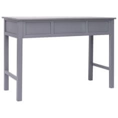 Vidaxl Pisalna miza siva 110x45x76 cm les