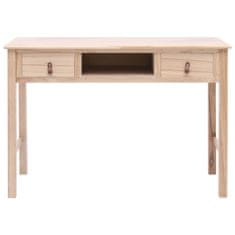 Vidaxl Pisalna miza naravna 110x45x76 cm les