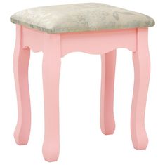 Greatstore Mizica za ličenje s stolčkom roza 65x36x128cm pavlovnija in MDF