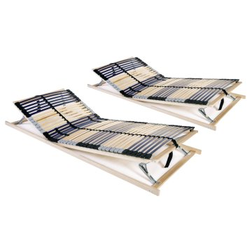 Vidaxl Letveno posteljno dno 2 kosa s 24 letvicami 7 con 80x200 cm