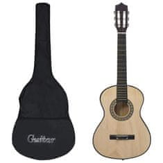 Greatstore Klasična kitara za začetnike in otroke s torbo 1/2 34"