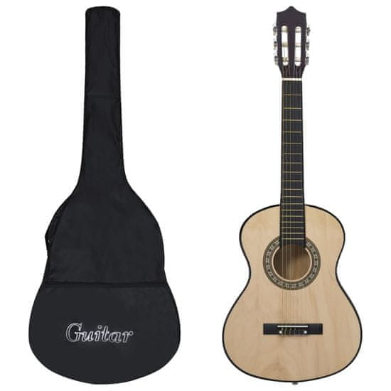 Greatstore Klasična kitara za začetnike in otroke s torbo 1/2 34"