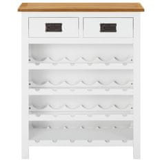 Vidaxl Omarica za vino 72x32x90 cm trdna hrastovina