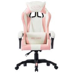 Vidaxl Racing stol roza umetno usnje