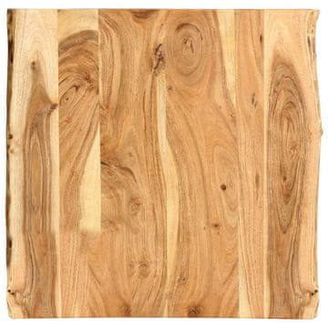 Vidaxl Mizna plošča trden akacijev les 60x(50-60)x2,5 cm