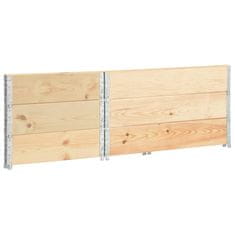 Vidaxl Visoke grede 3 kosi 50x100 cm trdna borovina
