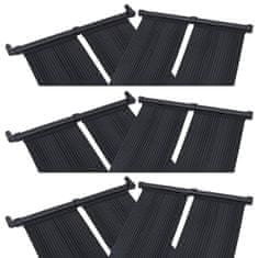 Greatstore Solarni grelni panel za bazen 6 kosov 80x310 cm