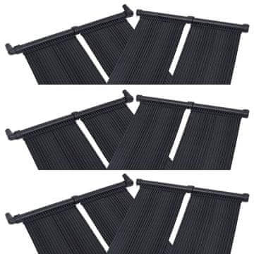 Vidaxl Solarni grelni panel za bazen 6 kosov 80x310 cm