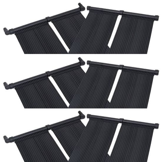 Vidaxl Solarni grelni panel za bazen 6 kosov 80x310 cm