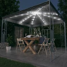Vidaxl Paviljon z lučkami 300x300 cm antraciten