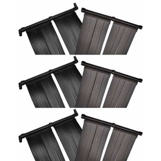 Vidaxl Solarni grelni panel za bazen 6 kosov 80x620 cm