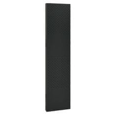 Vidaxl Paravan 4-delni 2 kosa črne barve 160x180 cm jeklo