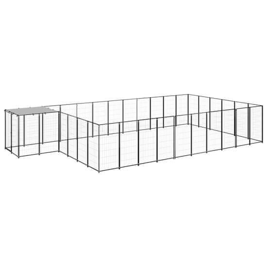 shumee Pasji boks črn 19,36 m2 jeklo
