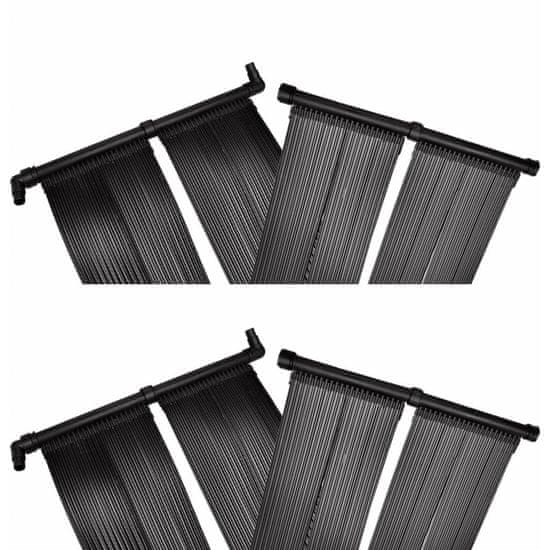 Vidaxl Solarni grelni panel za bazen 4 kosi 80x620 cm