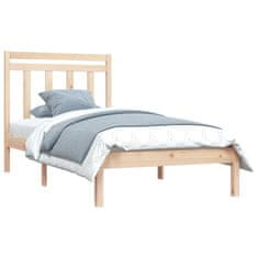 Vidaxl Posteljni okvir iz trdnega lesa 90x200 cm