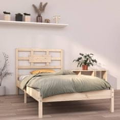 Vidaxl Posteljni okvir iz trdnega lesa 90x190 cm 3FT
