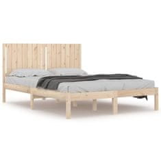Vidaxl Posteljni okvir iz trdnega lesa 150x200 cm 5FT