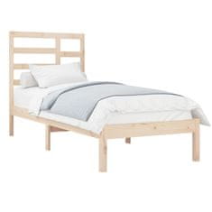 Vidaxl Posteljni okvir iz trdnega lesa 100x200 cm