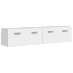 Vidaxl Stenska omarica 2 kosa bela 80x35x36,5 cm konstruiran les