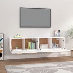 Vidaxl Stenska omarica 2 kosa bela 80x35x36,5 cm konstruiran les