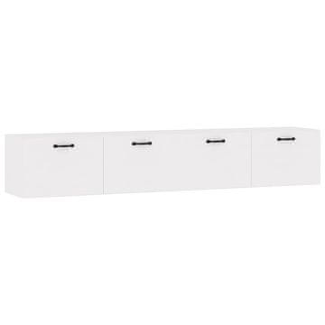 Vidaxl Stenska omarica 2 kosa bela 100x36,5x35 cm inženirski les