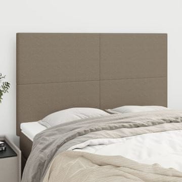 Vidaxl vidaXL Vzglavja za posteljo, 4 kosi, taupe, 72x5x78/88 cm, blago
