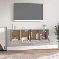 Vidaxl Stenska omarica 2 kosa betonsko siva 60x36,5x35 cm inžen. les