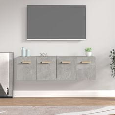 Vidaxl Stenska omarica 2 kosa betonsko siva 60x36,5x35 cm inžen. les