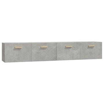 Vidaxl Stenska omarica 2kosa Betonsko siva100x36,5x35cm inženirski les
