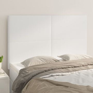 Vidaxl vidaXL Vzglavja za posteljo, komplet 4 kosov, bela, 72x5x78/88 cm, umetno usnje