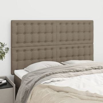 Vidaxl vidaXL Vzglavja za posteljo, 4 kosi, taupe, 72x5x78/88 cm, blago