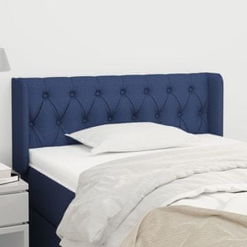Vidaxl vidaXL Vzglavnik s krilci moder 103x16x78/88 cm blago