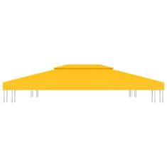 Vidaxl Streha za paviljon 2-delna 310 g/m2 4x3 m rumena