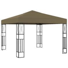 Vidaxl Paviljon 3x3 m taupe blago