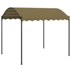 Vidaxl Paviljon 4x3x2,6 m taupe 180 g/m2