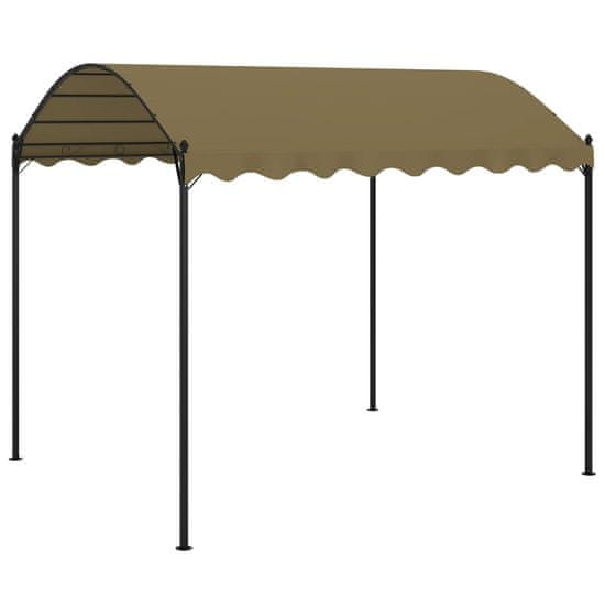 Greatstore Paviljon 4x3x2,6 m taupe 180 g/m2