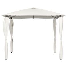 Vidaxl Paviljon s stranico 3x3x2,6 m krem 160 g/m2