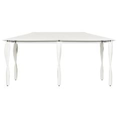 Vidaxl Paviljon s stranico 3x6x2,6 m krem 160 g/m2