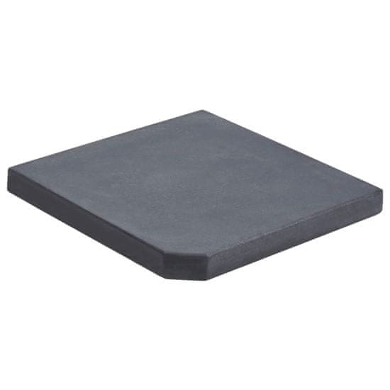 Vidaxl Stojalo za senčnik črno 47x47x4,5 cm granitno